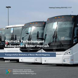 Transportation Statistics Of Bener Meriah Regency 2017