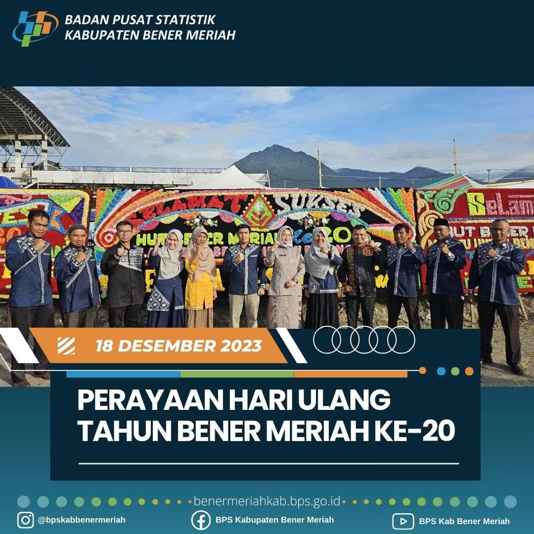 Bener Meriah Regency's 20th Anniversary Celebration