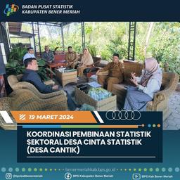 Coordination of Development of Sectoral Statistics in Love Village Statistics (Cantik Village)